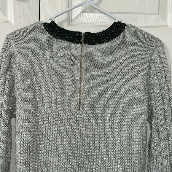 One Teaspoon Silver Metallic Silver Mini Sweater Dress(Size Small) - Picture 5 of 8